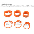 Numbered Poultry Leg Rings for Chickens and Ducks - Green, Pack of 100 - view 4