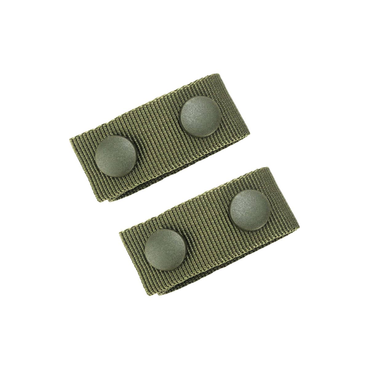 Nylon Belt Snap-On Retainer Loops, Pack of 2 - Olive Green