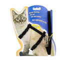Nylon Cat Harness and Lead Set, Adjustable Strap for Outdoor Walks - Black