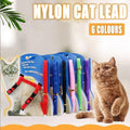 Nylon Cat Harness and Lead Set, Adjustable Strap for Outdoor Walks - Red - view 2