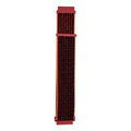 Nylon Sport Loop Watch Strap, 20 mm with Hook-And-Loop Closure - Red and Black