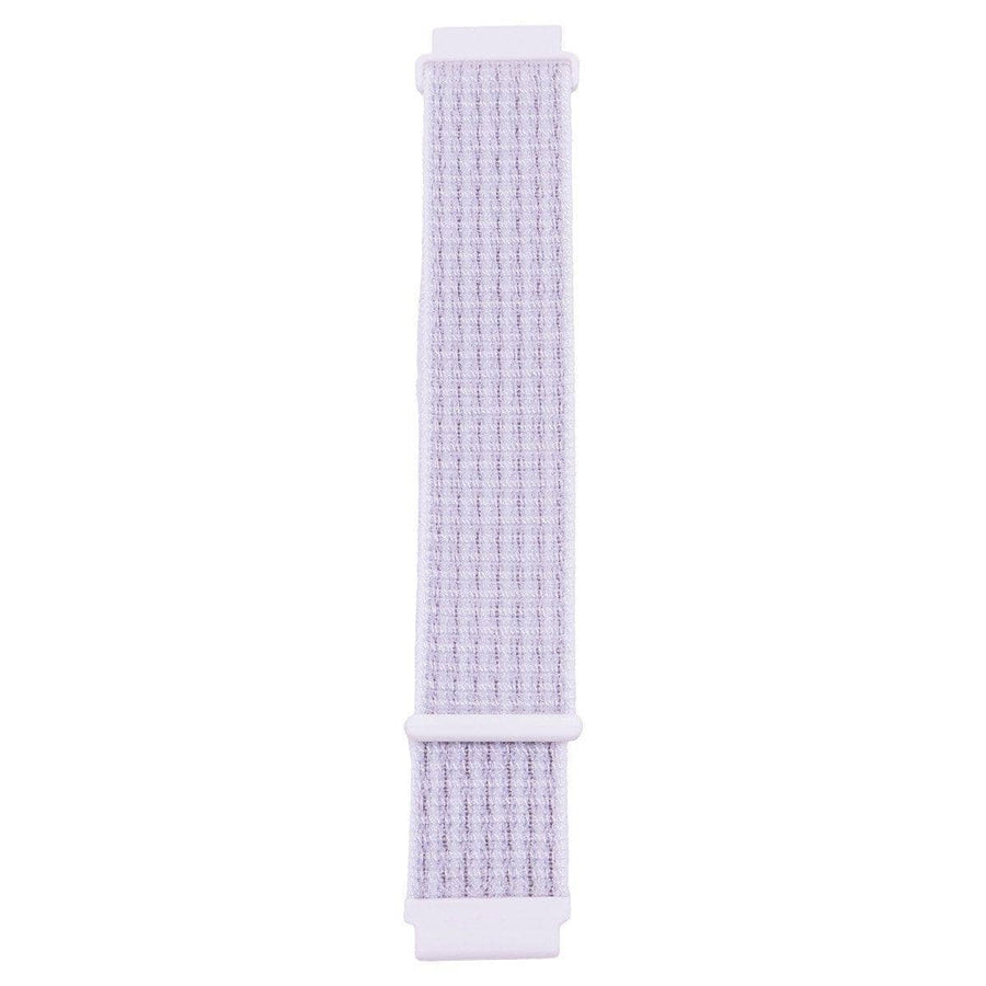 Nylon Sport Loop Watch Strap, 20 mm with Hook-And-Loop Closure - White