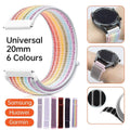 Nylon Sport Loop Watch Strap, 20 mm with Hook-And-Loop Closure - White - view 2