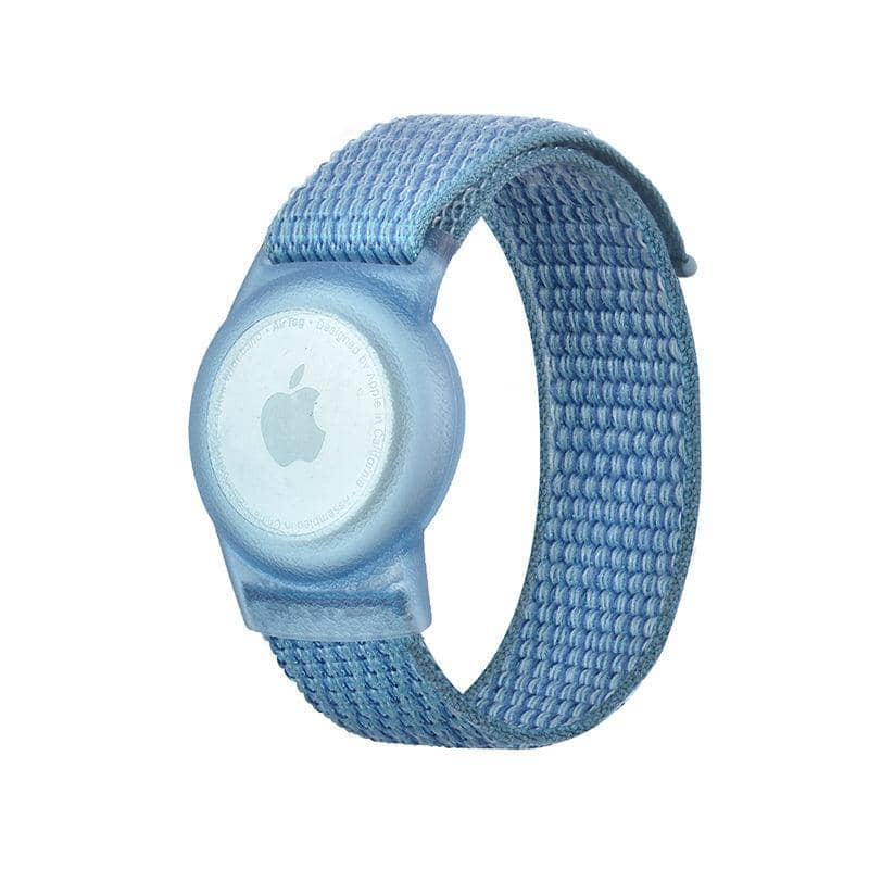 Nylon Wristband Case for AirTag - Blue, Small (22 x 170 mm)