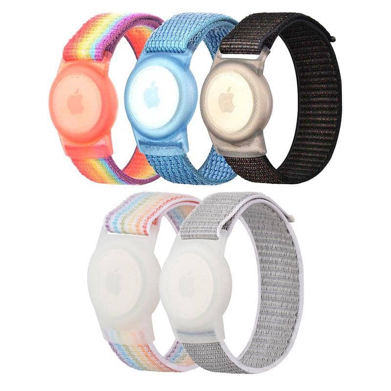 Nylon Wristband Case for AirTag - Grey, Small (22 x 170 mm) - view 3