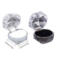 Octagonal Acrylic Jewellery Ring and Earring Box, Pack of 20 - White - view 4