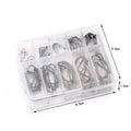 Octopus Fishing Hooks Assorted Sizes 3 to 12, Chemically Sharpened - Black, Pack of 100 - view 4