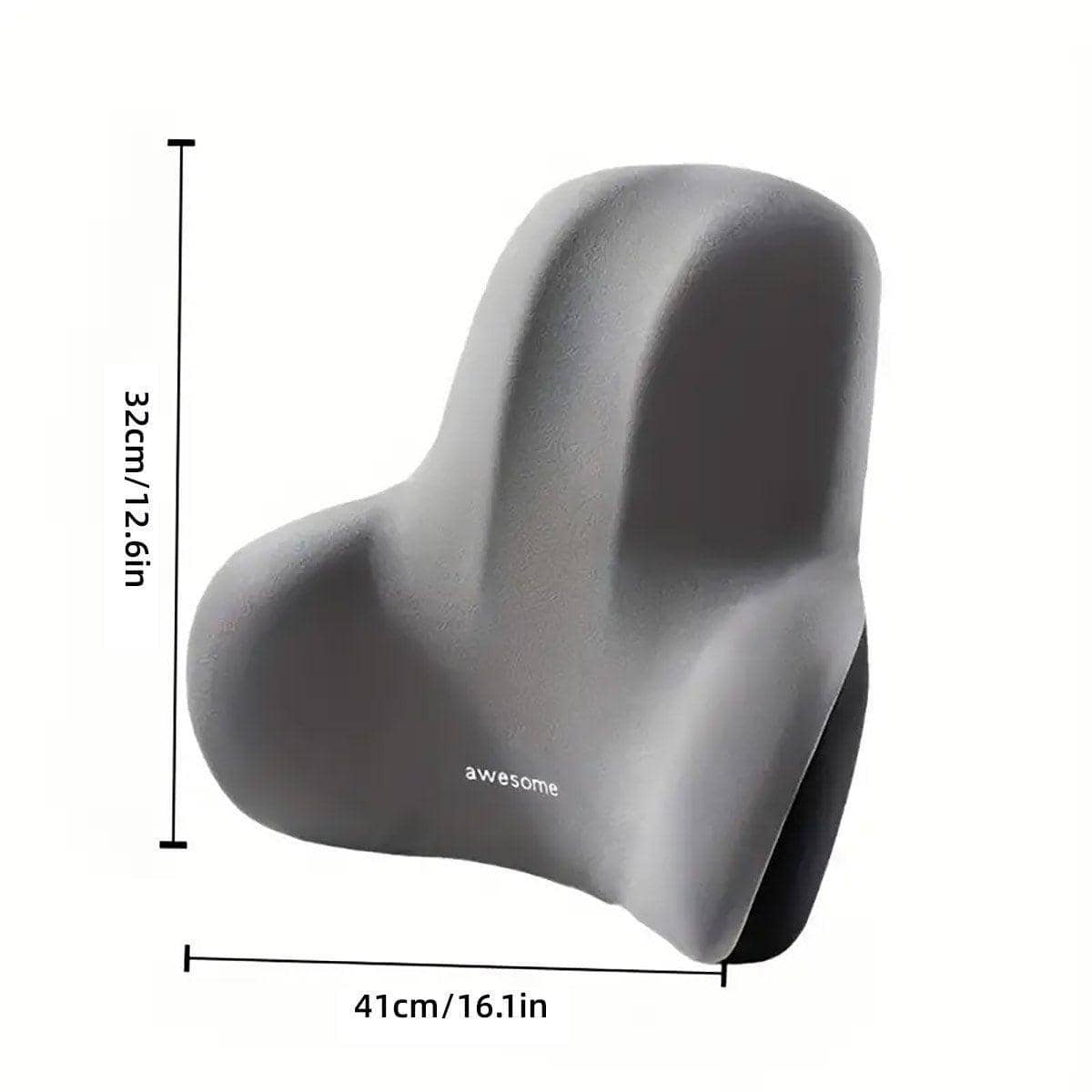 Office Chair Lumbar Support Cushion, Memory Foam - Black - view 4