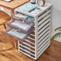 Office Storage Transparent File Cabinet with Wheels - 8 Layer - view 5