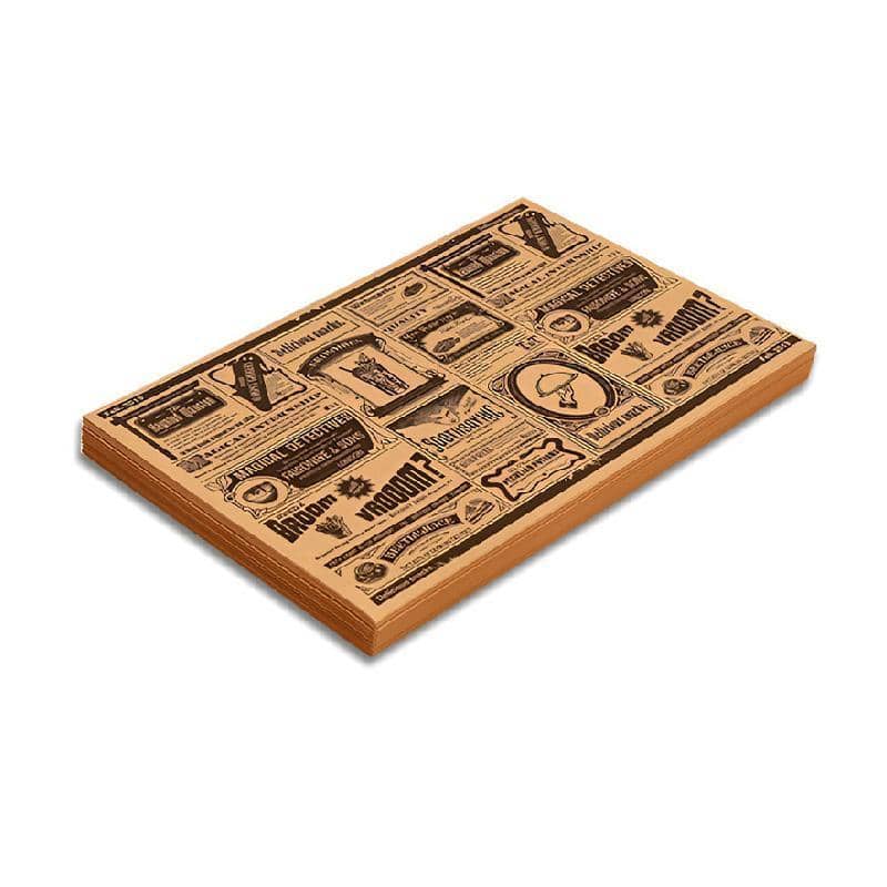 Oil Absorbing Food Wrapping Paper, Newspaper Print - 15 x 20 cm, Pack of 200