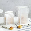 Oil-Proof Paper Bread Bags with Iron Wire Seal, Self-Standing, Pack of 50 - view 3