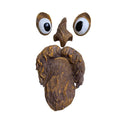 Old Man Tree Face Garden Decoration - Brown with Wide White Eyes