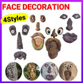 Old Man Tree Face Garden Decoration - Brown with Wide White Eyes - view 2