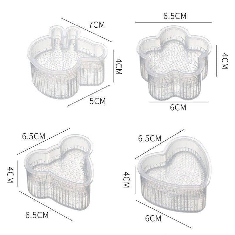 Onigiri Rice Ball Mould Set of 6, Sushi Press Maker for Bento - view 3