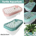 Open Top Turtle Tank with Basking Platform - Pink Lid - view 2