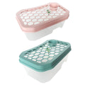 Open Top Turtle Tank with Basking Platform - Pink Lid - view 3