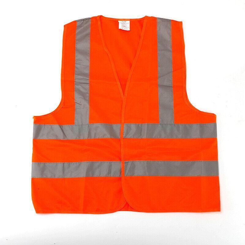 Orange High Visibility Reflective Vest - 5XL (68 x 64 cm)