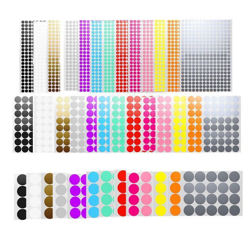 Orange Round Sticker Dots Adhesive Labels - 13mm, 660 Dots - view 5