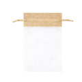 Organza Jute Drawstring Gift Bags 10 x 15 cm Pack of 50 - view 2