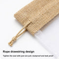 Organza Jute Drawstring Gift Bags 10 x 15 cm Pack of 50 - view 4