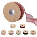 Organza Ribbon for DIY Crafts and Gift Packaging, Pack of 10 - Gold - view 3