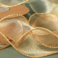 Organza Ribbon for DIY Crafts and Gift Packaging, Pack of 10 - Gold - view 5