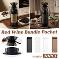 Organza Wine Bottle Gift Bags with Drawstring, Pack of 30 - Beige - view 2
