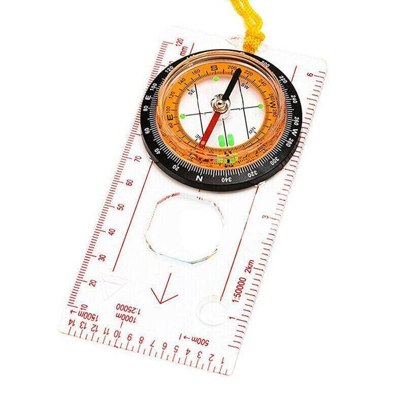 Orienteering Baseplate Compass for Hiking Camping - Single
