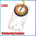 Orienteering Baseplate Compass for Hiking Camping - Single - view 2