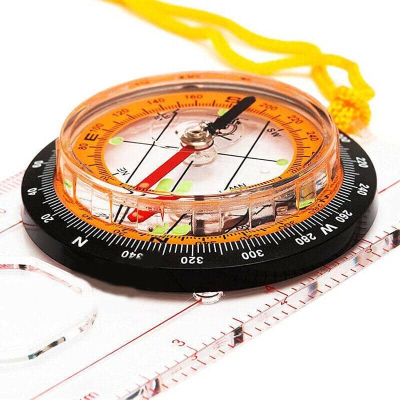 Orienteering Baseplate Compass for Hiking Camping - Single - view 5