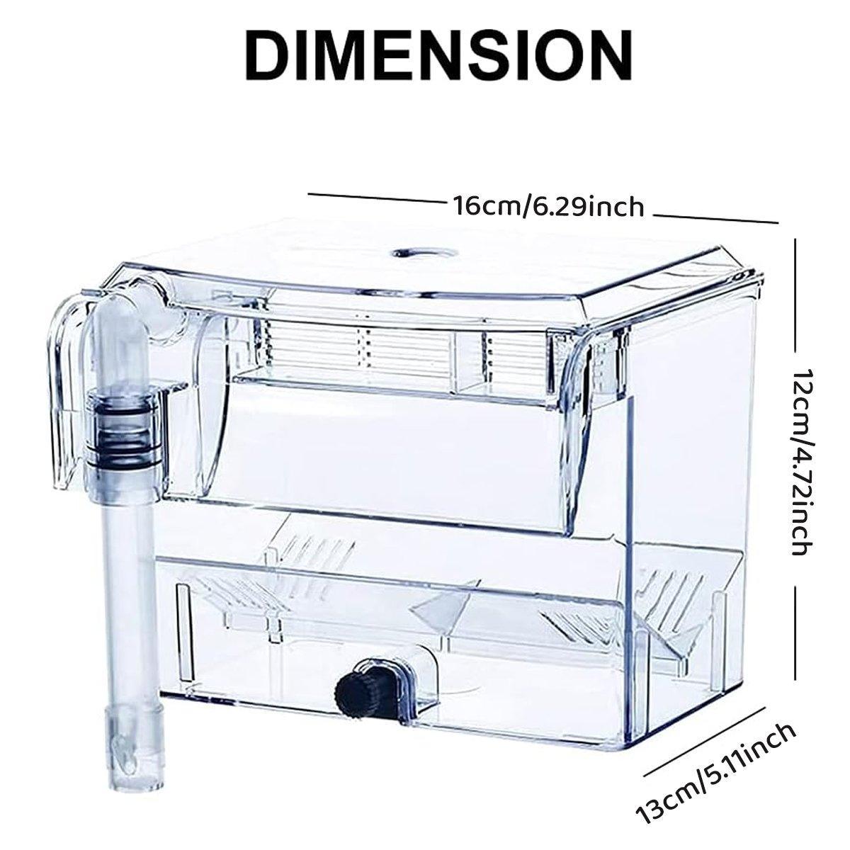 Outboard Fish Breeding Isolation Box for Aquariums, 16 x 12 x 13 cm - view 4