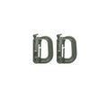 Outdoor Backpack D-Ring Buckle, Plastic Snap Clip, Pack of 2 - Green