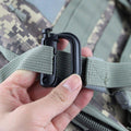 Outdoor Backpack D-Ring Buckle, Plastic Snap Clip, Pack of 5 - Green - view 5