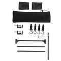 Outdoor Camping Lantern Stand with Hooks, Aluminium Alloy Table Organiser - view 2