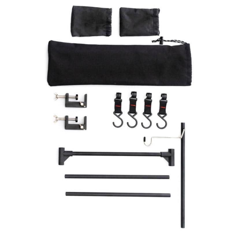 Outdoor Camping Lantern Stand with Hooks, Aluminium Alloy Table Organiser - view 2