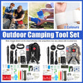 Outdoor Camping Survival Tool Set Multi Function Kit with First Aid Items - Black - view 2