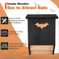 Outdoor Cedar Bat House to Attract Bats, Weatherproof Bat Box with Easy Installation - view 4