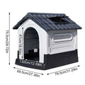 Outdoor Dog Kennel with Toilet, Rainproof and Sunscreen Pet Shelter - view 3