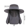 Outdoor Fisherman Hat with Neck Flap, Sun Protection Bucket Hat, Pack of 2 - Azure - view 4
