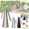 Outdoor Fly Repellent Fan for Food and Picnic Tables - Black - view 2