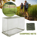 Outdoor Folding Bed Mosquito Net, Army Green Summer Netting for Camping and Hiking - Size 200 x 90 x 180 cm - view 5