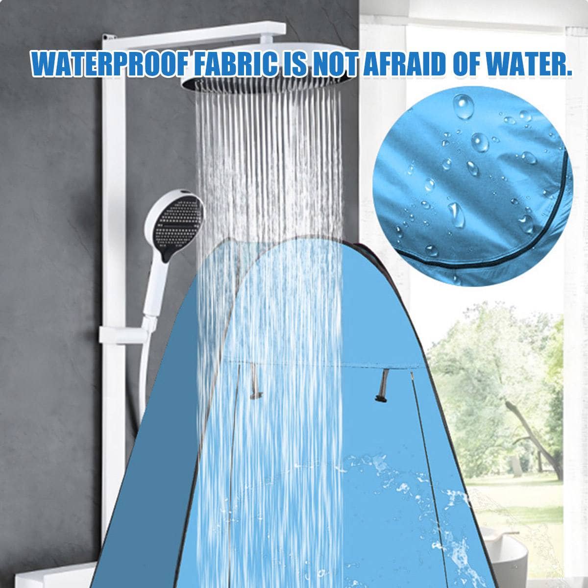 Outdoor Pop up Changing Tent Shower Shelter for Camping and Beach, 120 x 120 x 190 cm - view 5