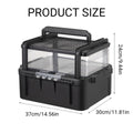 Outdoor Reptile Tank, Ventilated Terrarium for Lizards, Snakes and Turtles - 37 x 30 x 24cm - view 3