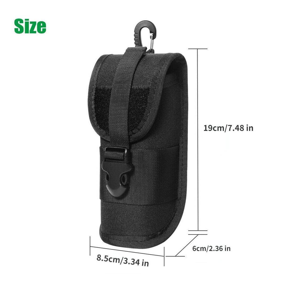 Outdoor Sunglasses Case with MOLLE Webbing and Carabiner, Pack of 3 - view 3
