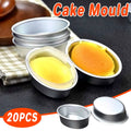 Oval Aluminium Non-Stick Cheesecake Moulds, Pack of 20
