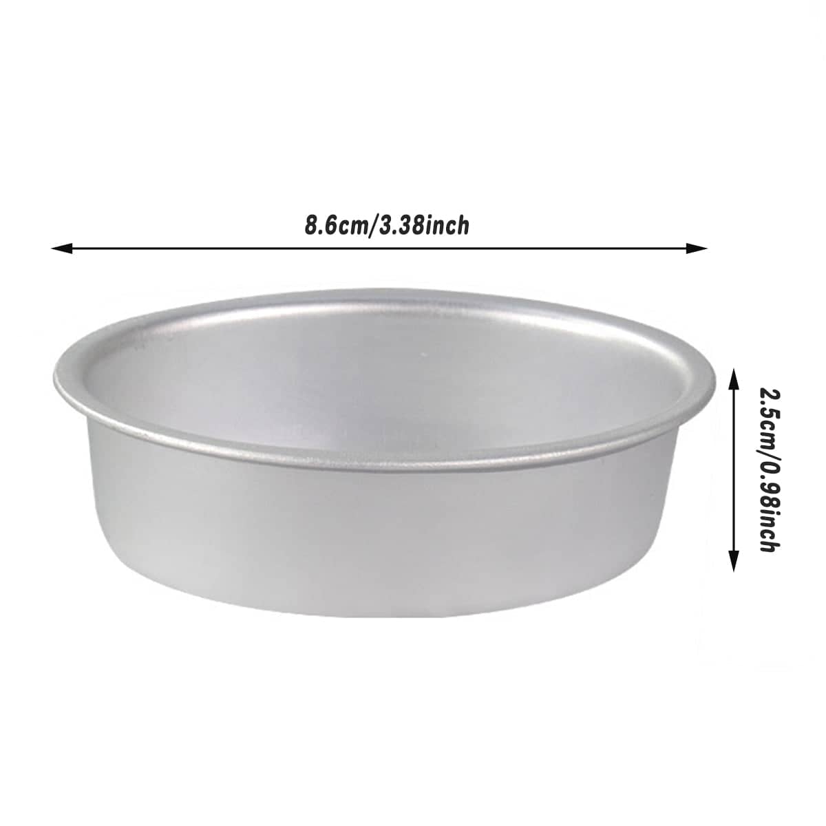 Oval Aluminium Non-Stick Cheesecake Moulds, Pack of 20 - view 3