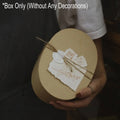 Oval Kraft Paper Gift Boxes, Pack of 5 - 13.5 x 8.3 x 4 cm - view 5