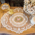 Oval Lace Placemats, 31 x 42 cm, Pack of 4 - White - view 4