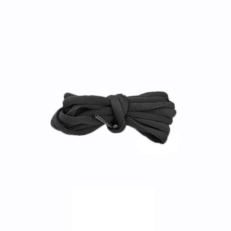 Oval Shoelaces 120cm for Sneakers and Shoes - Black