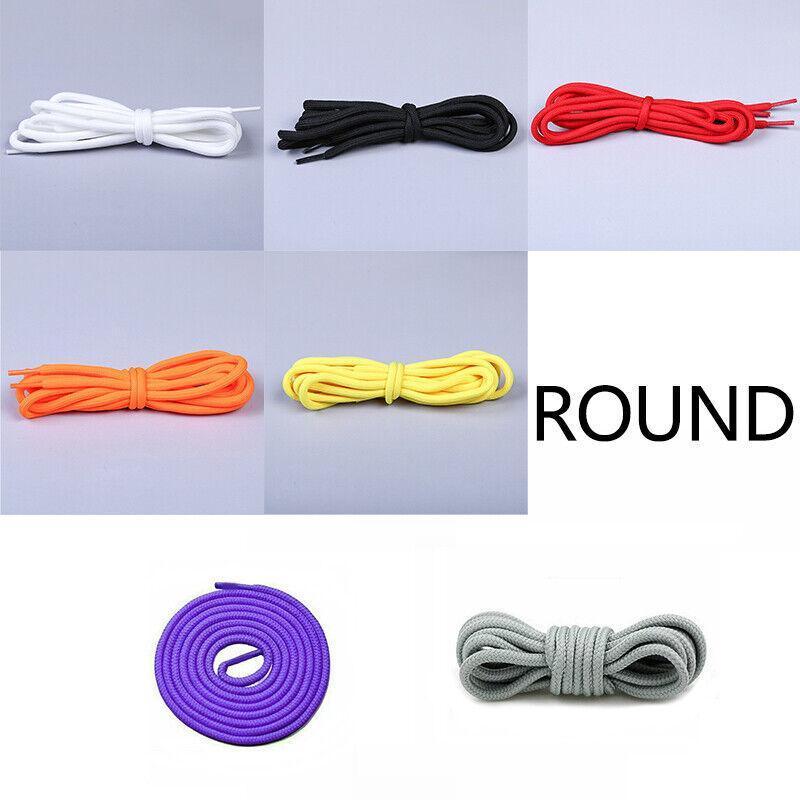 Oval Shoelaces 120cm for Sneakers and Shoes - White - view 5